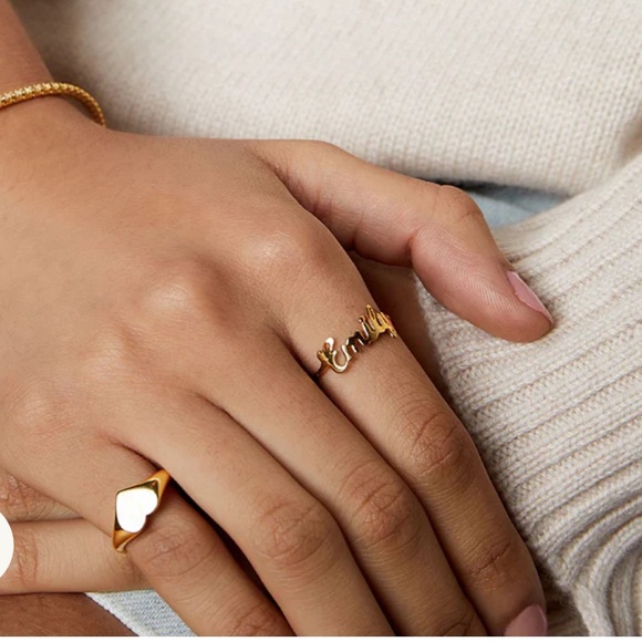 SG ON HD MESSAGE ME; THE M JEWLERS THE TINY HEART PINKY SIGNET RING (SILVER) - Picture 3 of 8